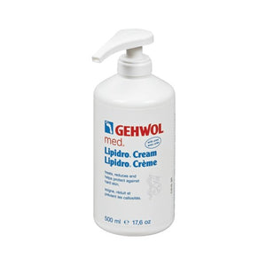 Gehwol - Lipidro Creme - Pleje af Tør og Følsom hud - 500 ml bøtte med praktisk dispenser