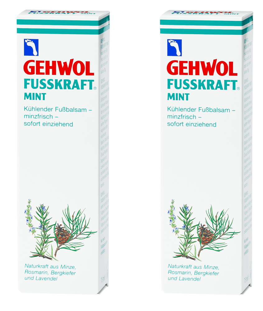 Gehwol Fusskraft Mint 250 ml i 2x 125 ml tuber