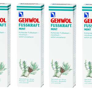 Gehwol Fusskraft Mint 500 ml i 4x 125 ml tuber
