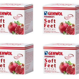 Gehwol Soft Feet Butter Granatæble 400 ml i 4x100ml dåser
