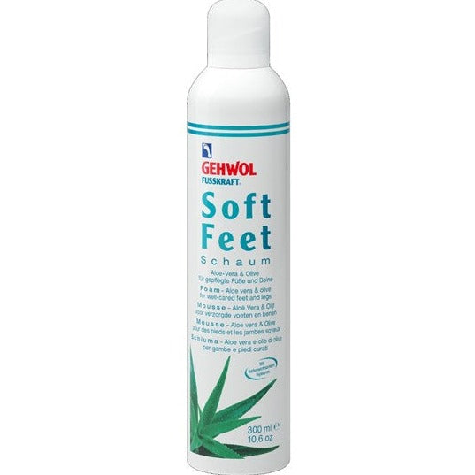 Soft Feet Skumcreme med forfriskende og fugtgivende aloe vera og oliven