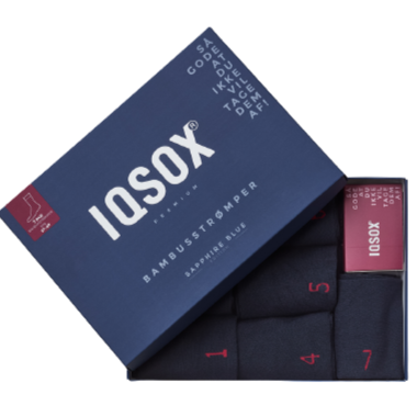 IQ Sox Gaveæske, 7 Par Strømper (Navy)