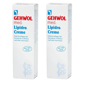 Gehwol - Lipidro Creme - Pleje af Tør og Følsom hud - 2x125 ml tube = 250 ml