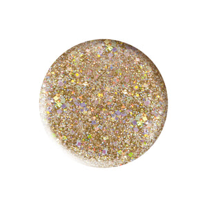 TNS Glitter Gold 450 guldglitter neglelak farveprøve