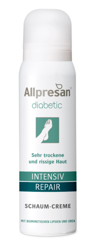 Allpresan Diabetic Intense Repair med Urea - Målrettet Diabetikere - Til meget tør og revnet hud - 100 ml