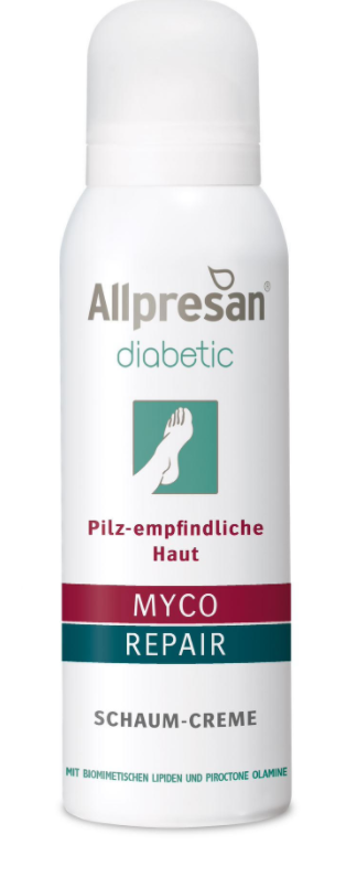 Allpresan Diabetic Myco + Repair - Forebyggelse og Behandling af Fodsvamp ved Diabetikere - 125 ml