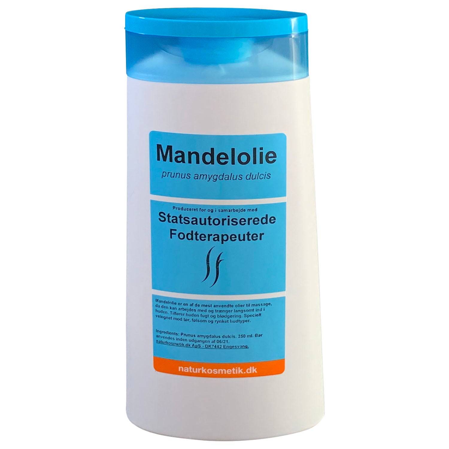 Ren Mandelolie - til hele kroppen - for glattere og mere fast hud -250 ml