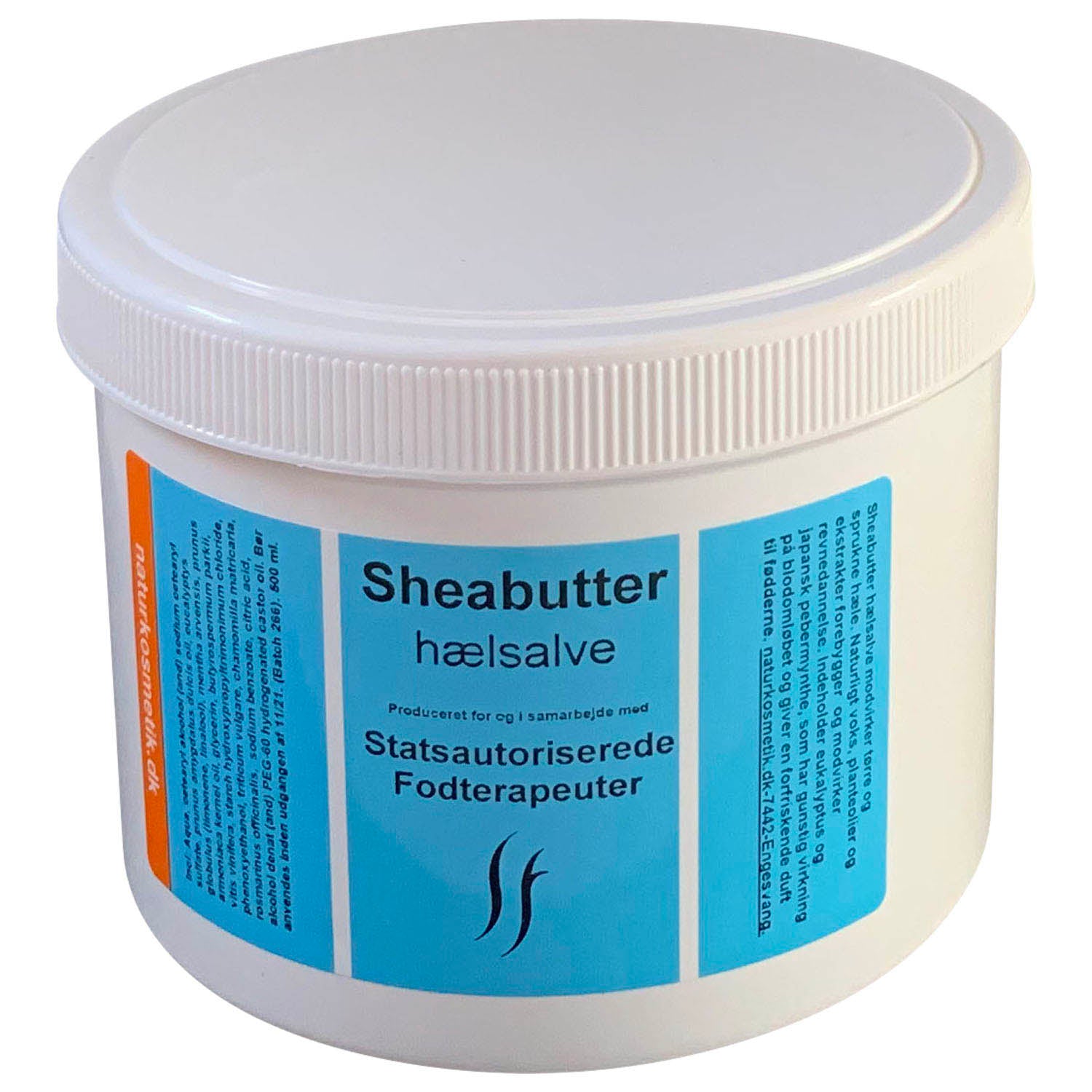 Naturkosmetik Sheabutter Hælsalve 500 ml uden pumpe