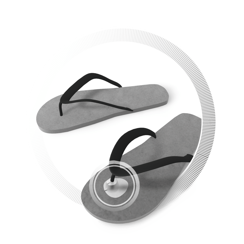 Klip-klap rytter - mod smerter fra sandalremme