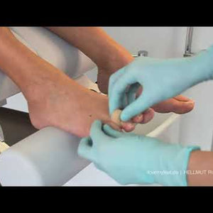 Video der viser, hvordan du skal sætte Hammertåpolster i Lunair på dine tæer. Hvis du har udfordringer med en hammertå eller overlagte tæer, så er denne aflastning perfekt til dig. 